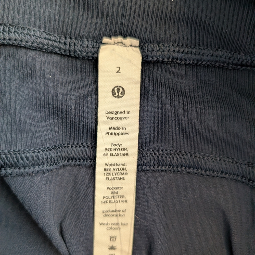 lululemon athletica Womens 2 Dance Studio Joggers Blue Activewear Athleisure - Picture 8 of 8